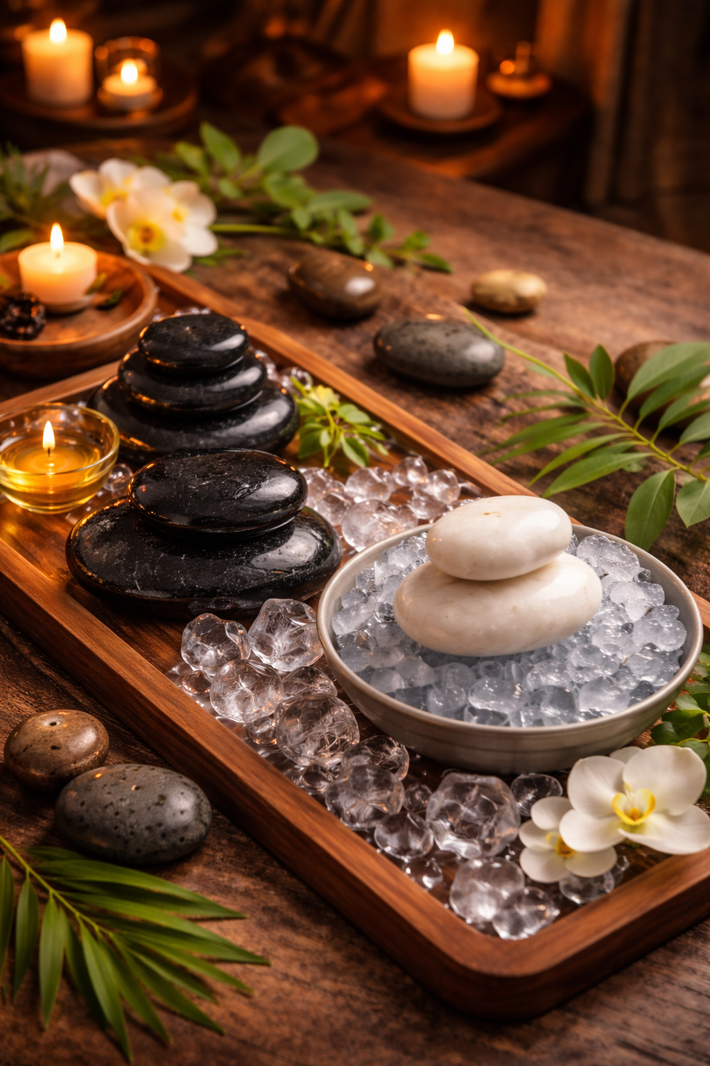 Massage Pierres Chaudes et Froides - 50 heures